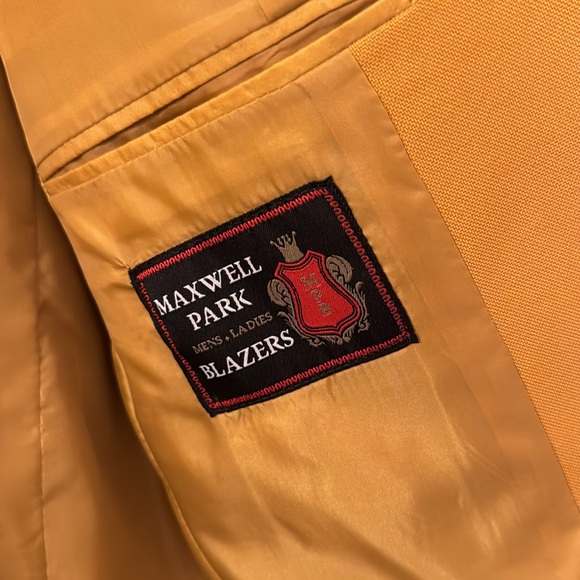 Gold Dark Yellow Blazer Jacket Women’s Size 4 Regular NWT - Picture 5 of 10